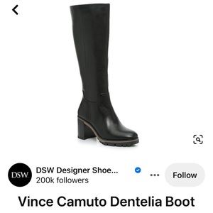 Knee high black boots